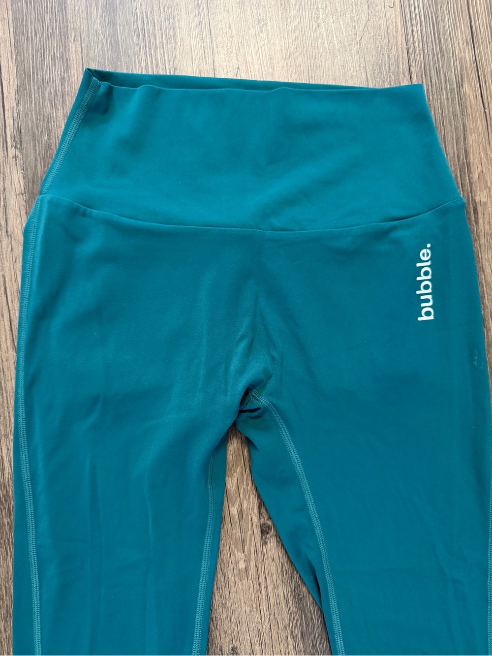 Activewear High-Waist Teal Scrunch Bootie Pocket Leggings Stretch Yoga Workout S - Picture 8 of 11